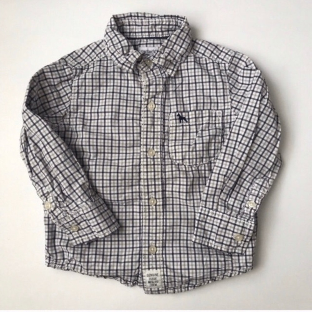 Boy Plaid Button Down Shirt